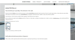 Desktop Screenshot of nimba.cz
